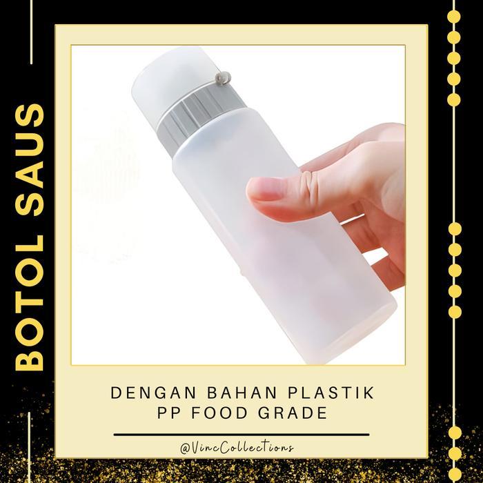 Botol Dispenser Saus Madu Minyak Zaitun 5 Lubang Dengan Tutup & Nozzle untuk Saus Kapasitas 350ML