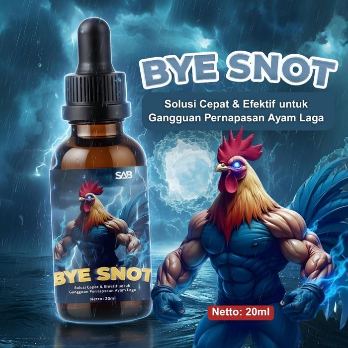 BYE SNOT 20ML - Obat Anti Snot dan Snoring - Obat Ayam Ngorok CRD - Obat Flu Radang Tenggorokan 20ml