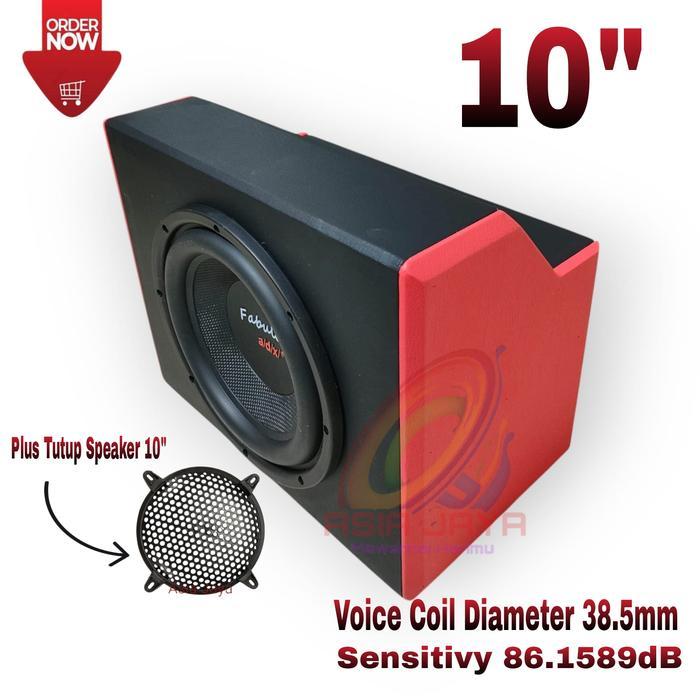 READY TERLARISS Paket Combo Speaker Subwoofer Pasif ADX Fabulous 10 Inch Plus Box 10inch Untuk Mobil