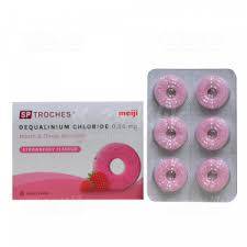 SP Troches Meiji 1 Box Isi 12 Tablet Hisap / Obat Radang Sakit Tenggorokan