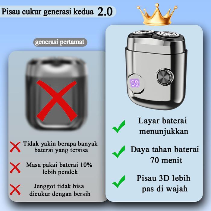 AE Alat Cukur Kumis DanJenggot Mini Cukuran Jenggot ElectricPencukur Kumis Cukuran