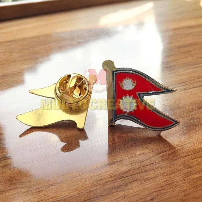 Pin Nepal Pin Lencana Bendera Nepal 2 cm - Pin Kerah Nepal