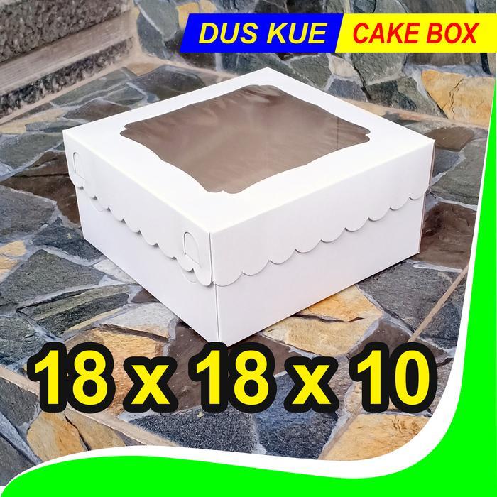 Dus 18x18x10 TUTUP JENDELA MIKA / Box 18x18 / Kotak Roti Kue Bolu