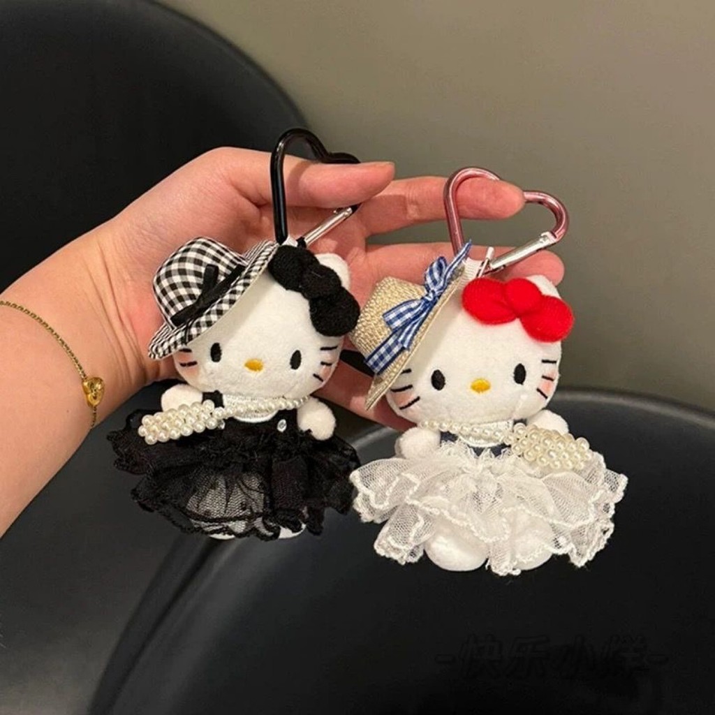 For KT Cat plush keychain, bag hanger, mobile phone pendant, vehicle hanger, decorative item, gift