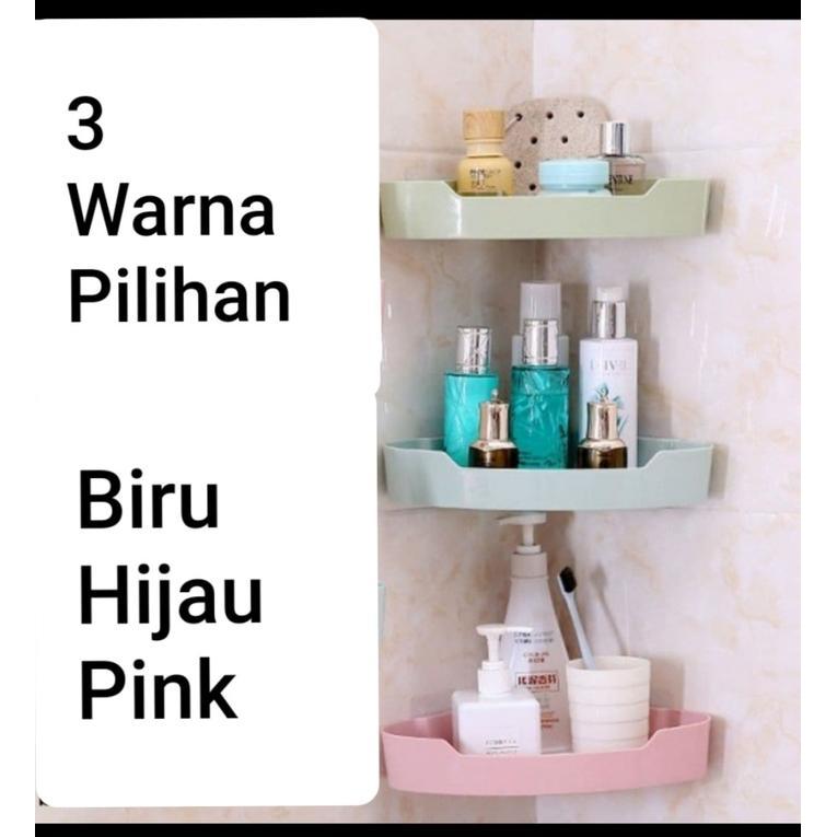 Rak Sudut Kamar Mandi / Rak Holder Kamar Mandi /Rak Sudut Plastik