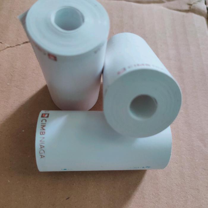 Kertas Struk Thermal Logo Cimb Niaga 57X30Mm Struk Printer Edc Roll
