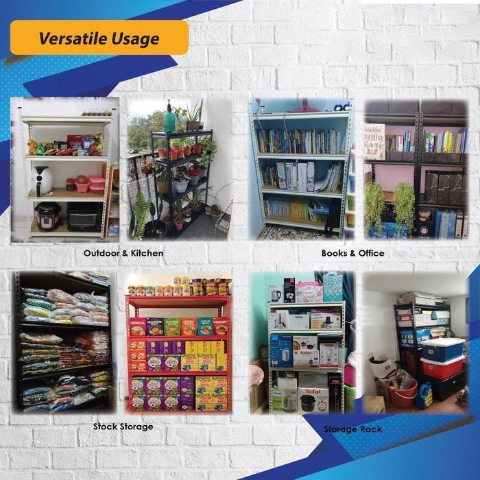 Rak besi siku 3-5susun Rak gudang Rak Besi Susun Serbaguna rak gantung rak obat obatan 30 susun