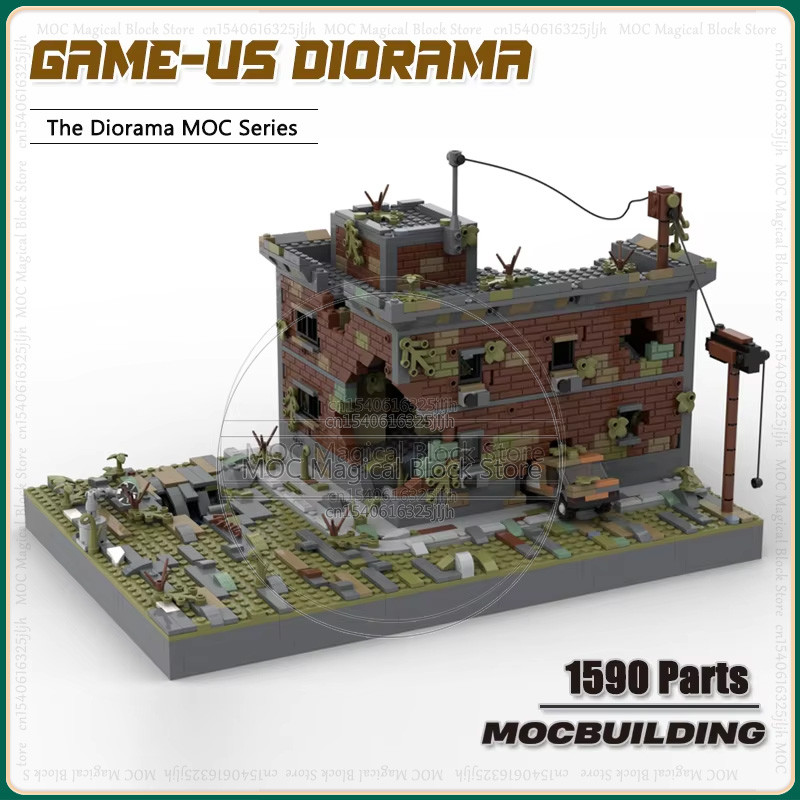 MOC Building Blocks Games Series The Last of Us Diorama Castle Architecture DIY Assembly Bricks