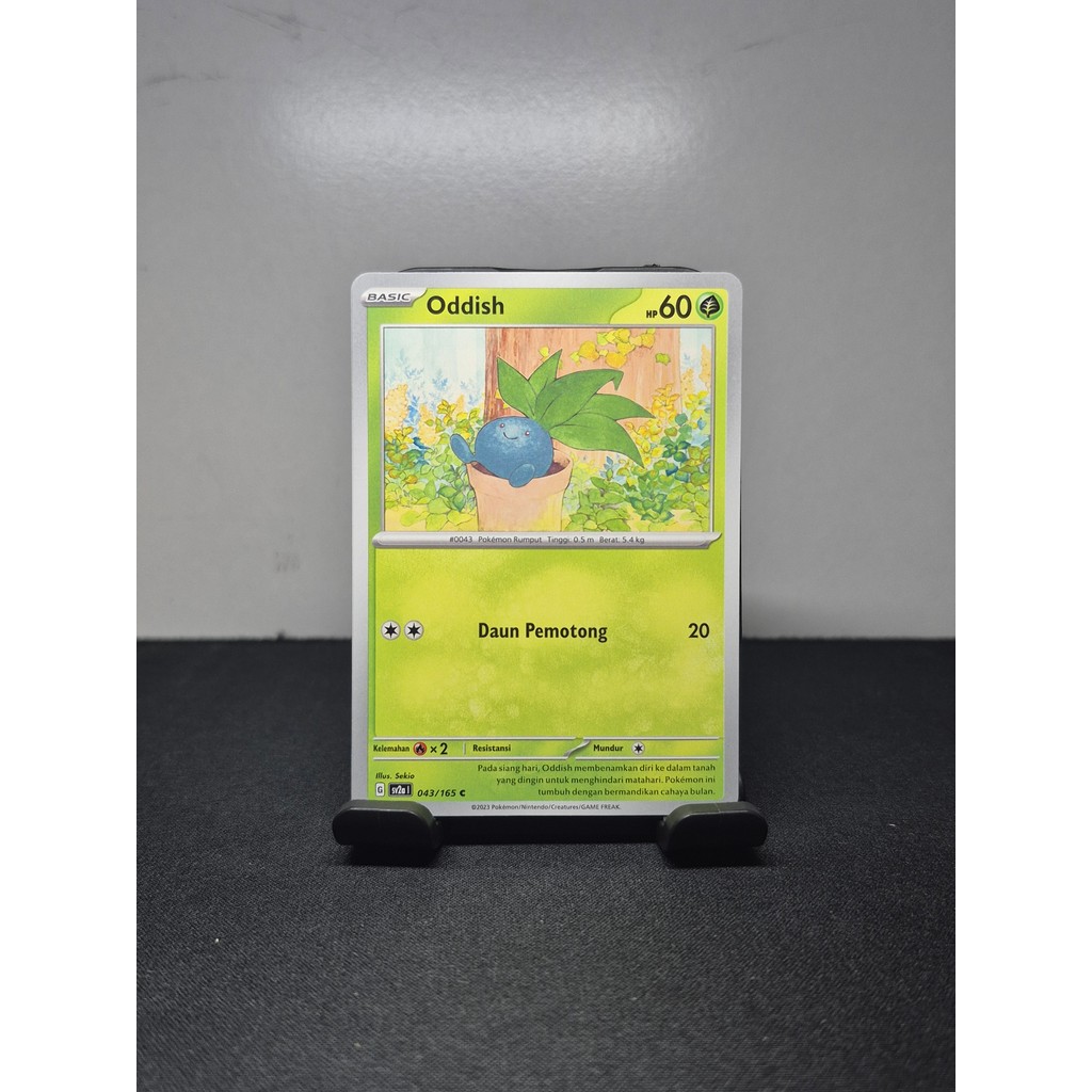 Oddish 043/165 C - Pokemon TCG Indonesian