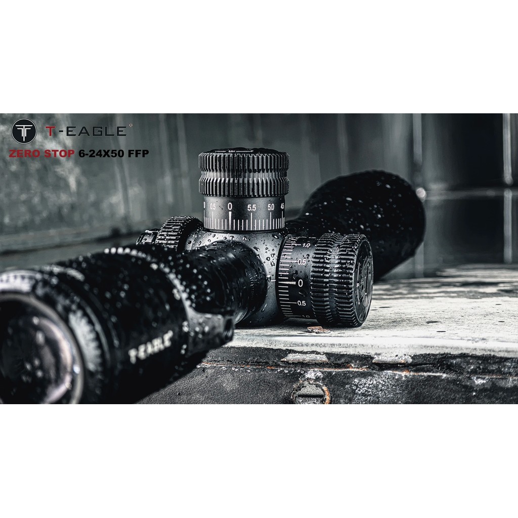T-EAGLE Zero Stop ZS 6-24x50 FFP Tactical Riflescope For Hunting HD Glass Spotting Scope Optic Air