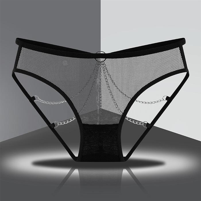 Celana Dalam Wanita Sexy hot desain Rantai tipis jaring cd jumbo C1150