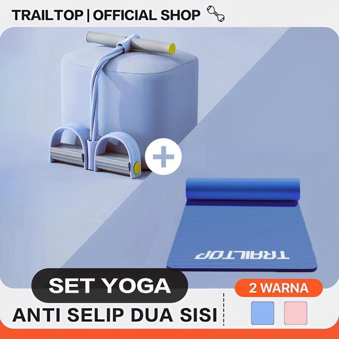 SALE TrailTop Matras Olahraga Dan Tummy Trimer Fitnes Set KarpetOlahraga Workout Alat Olahraga