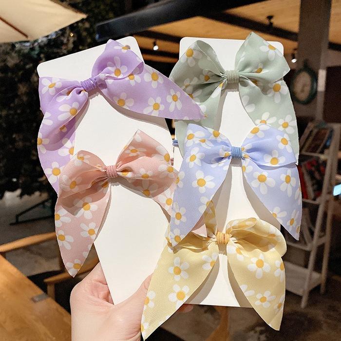 ED - IKAT RAMBUT KOREA PITA SYAL / IKATAN RAMBUT KARET MOTIF KOREA STYLE