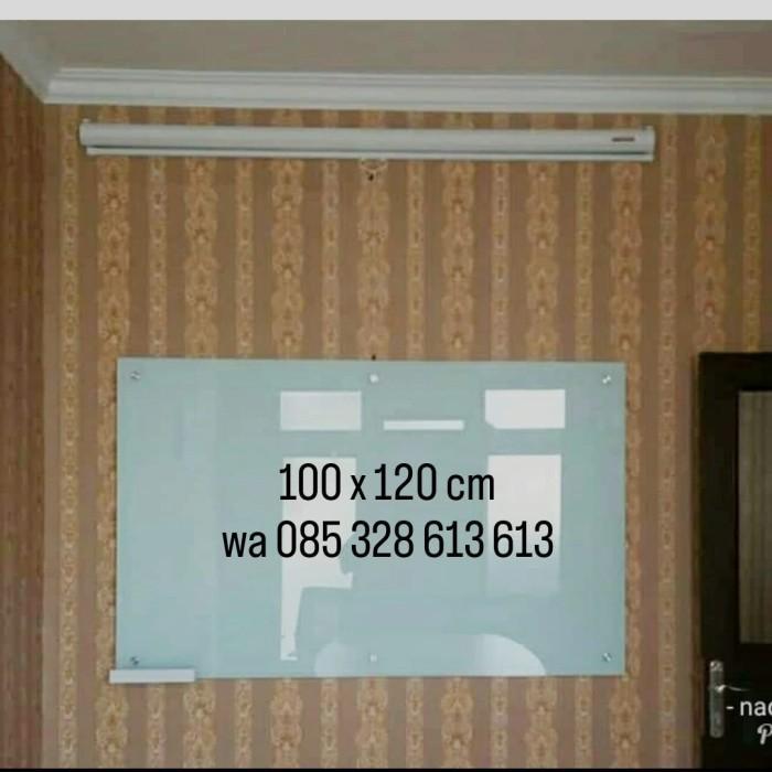 Glassboard 100 x 120 cm (5mm) / papan tulis kaca 100 x 120 cm (5mm)