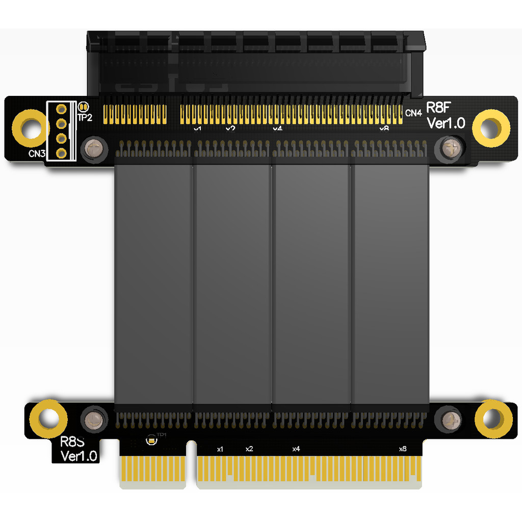 Adt-Link Pcie 3.0 X16 X8 To X8 Adapter Graphics Video Card Extension Cable Pci-E Extender Pcie3.0