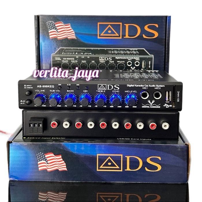 Parametrik preamp ADS AB-999KEQ equalizer Bluetooth Usb mmc dan karaoke sound digital