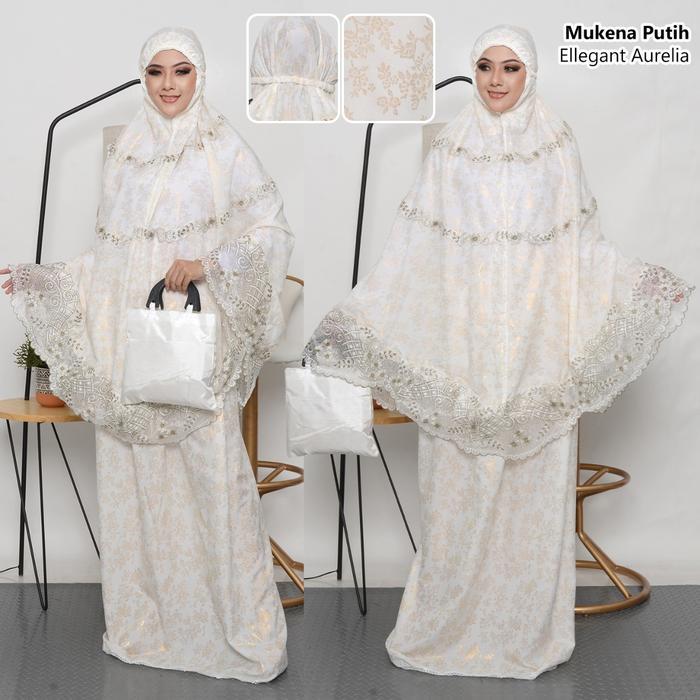 Mukena Renda Putih Cantik Elegant Mewah Harga Grosir