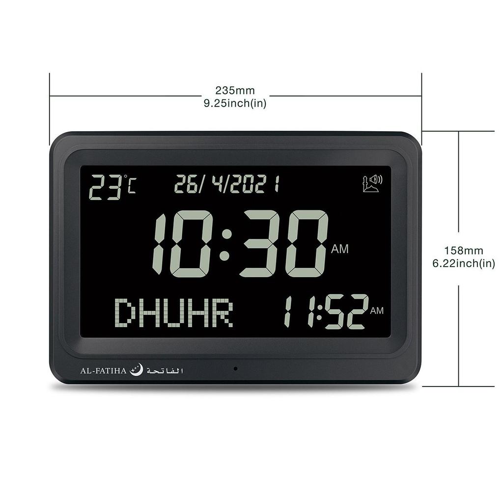Muslim prayer watch, Azan-Wecker, Islamic calendar, decoration, gift, 8 prayer