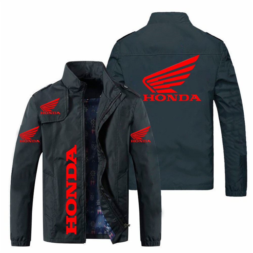 Honda Red Wing Logo Printed Jacket, Outdoor Sports Racing Suit, Oversized Motorcycle, Motorcycle