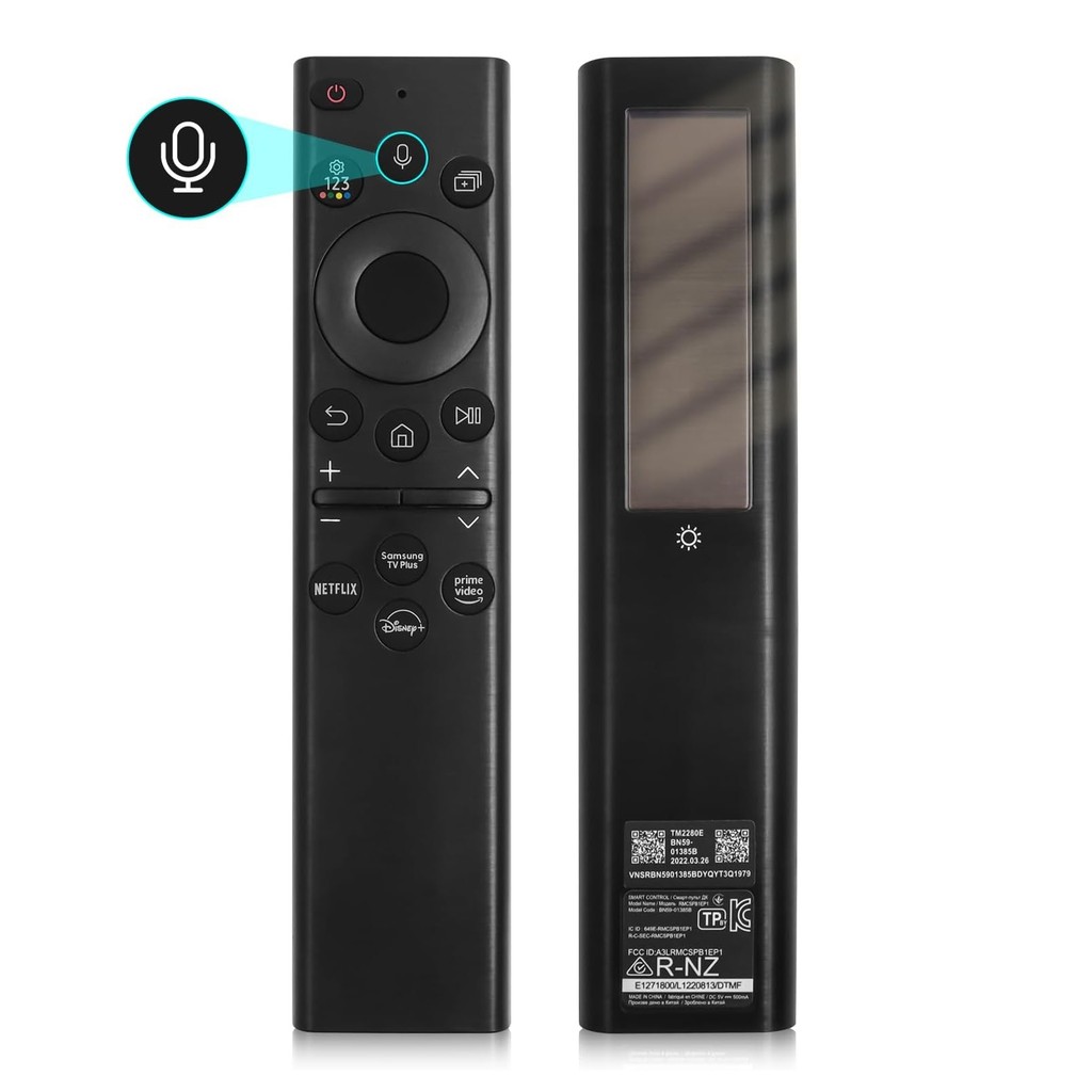 RECHARGEABLE AND SOLAR REMOTE CONTROL FOR VOICE BN59-01385A BN59-01385B BN59-01242A,QN50Q80BAFXZX,