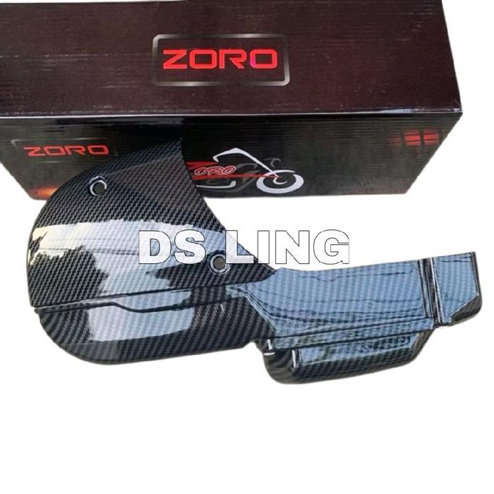 COVER TUTUP CVT CARBON LAMA,MIO SMILE, MIO SPORTY 2008-2012 / TUTUP CVT KARBON MIO LAMA,MIO