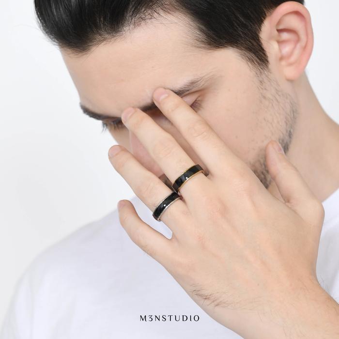 [] CINCIN PRIA TITANIUM HITAM / CINCIN EMAS / CINCIN COUPLE WANITA