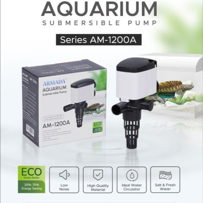 DISKON POMPA AIR CELUP AQUARIUM AQUASCAPE AKUARIUM HIKARI P 1200 7 WATT