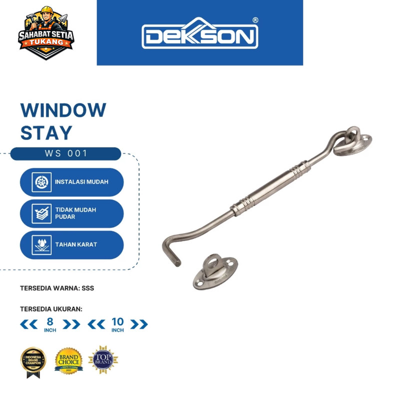 DEKKSON Window Stay Penyanggah Jendela Hak Angin WS 001