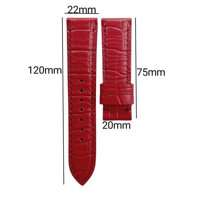 Tali Jam Tangan 22 MM Handmade Replacement Strap leather For Aigner Signa A105100 9069.22