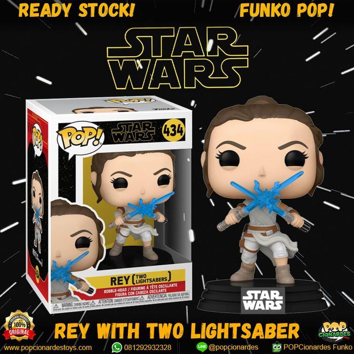 Funko POP Star Wars IX - Rey with Two Lightsaber #434