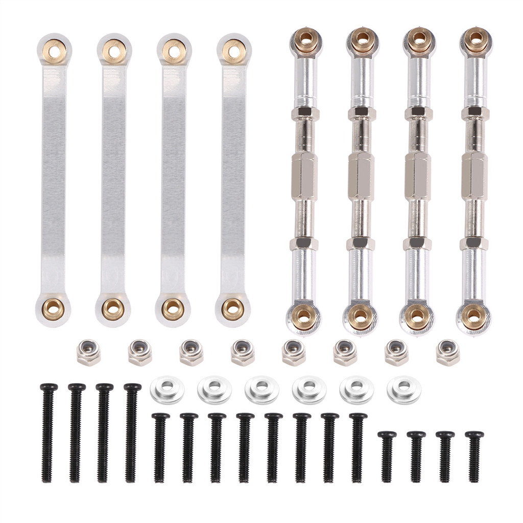SLQZT Metal Chassis Pull Rods Link Suspension Tie Rod for MN D90 D91 D96 D99 D99S MN90 MN99S 1/12 RC