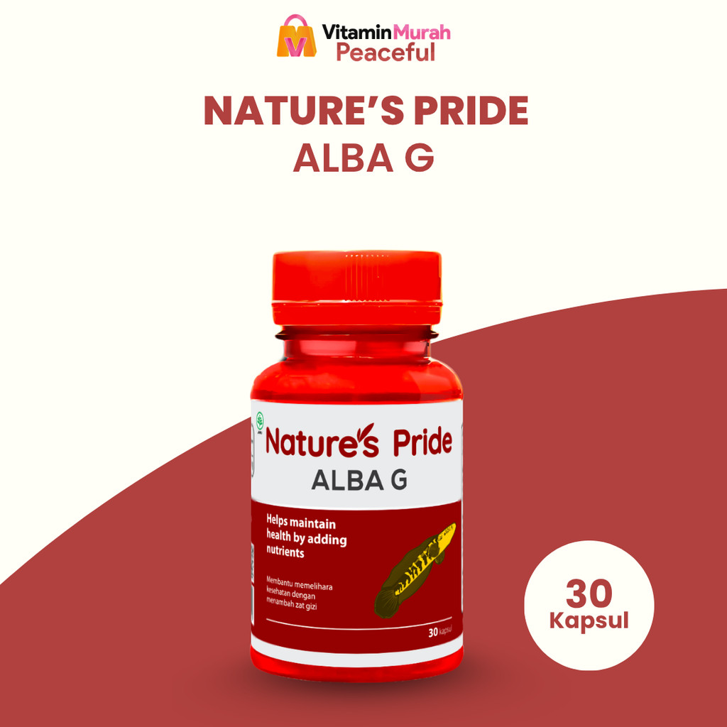 NATURE'S PRIDE ALBA G EKSTRAK IKAN GABUS ISI 30 & 100 KAPSUL