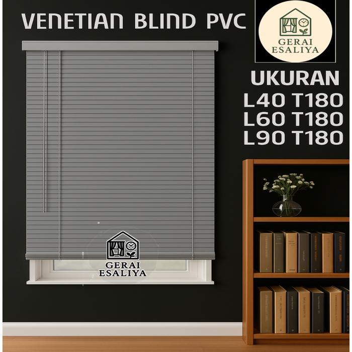 Tirai Jendela Gorden Jendela Pvc Venetian Blind Kerei Jendela Tirai Gulung 40X180 60X180 Tirai
