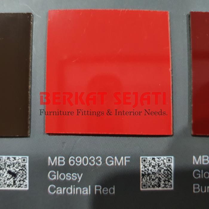 AICA HPL AICA MB 69033 GMF - GLOSSY CARDINAL RED MERAH GLOSS - SOLID .