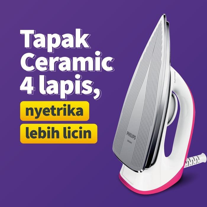 Philips Setrika Hd1173 / Hd 1173 Garansi Resmi Hitam Kabel Listrik Pasti Ori