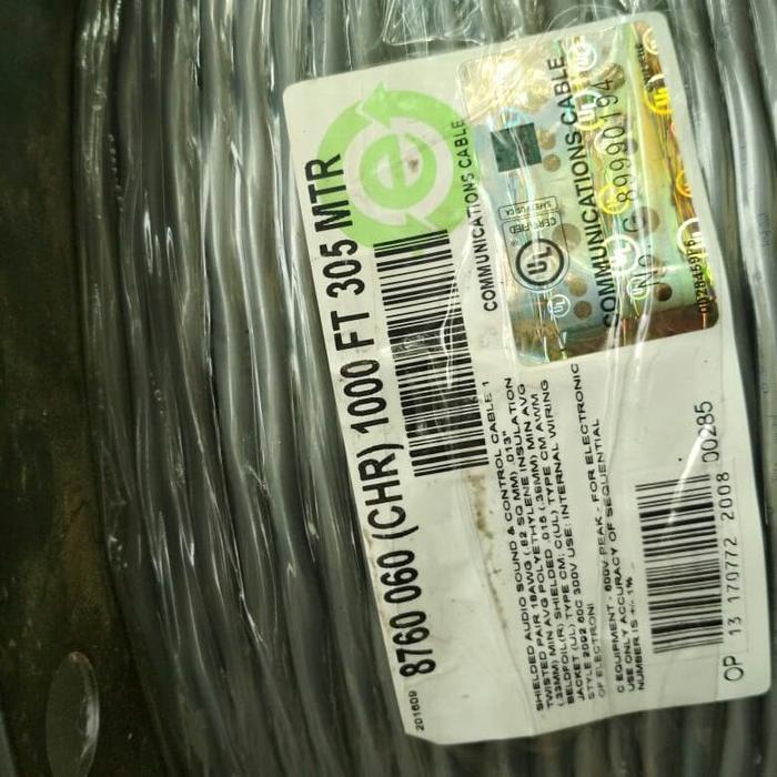 TERLARIS Belden 8760 Cable AWG 18 1 pair @305mtr