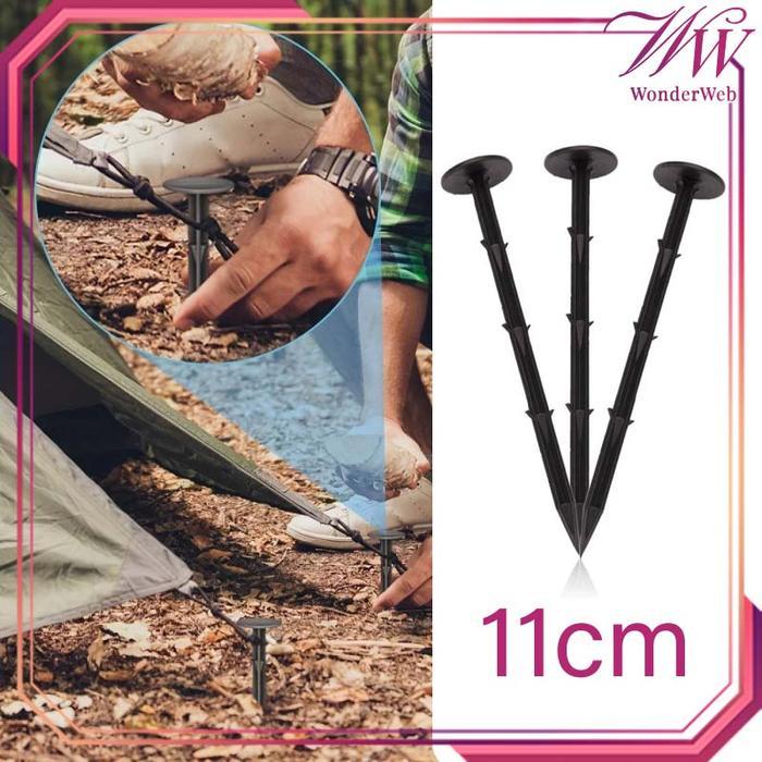 100Pcs/Set Pasak Mulsa Plastik 11Cm Tusuk Mulsa Paku Plastik Mulsa Penjepit Mulsa Plastik