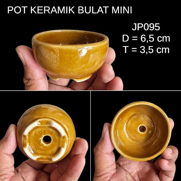 Pot Keramik Bulat Mini Jp095