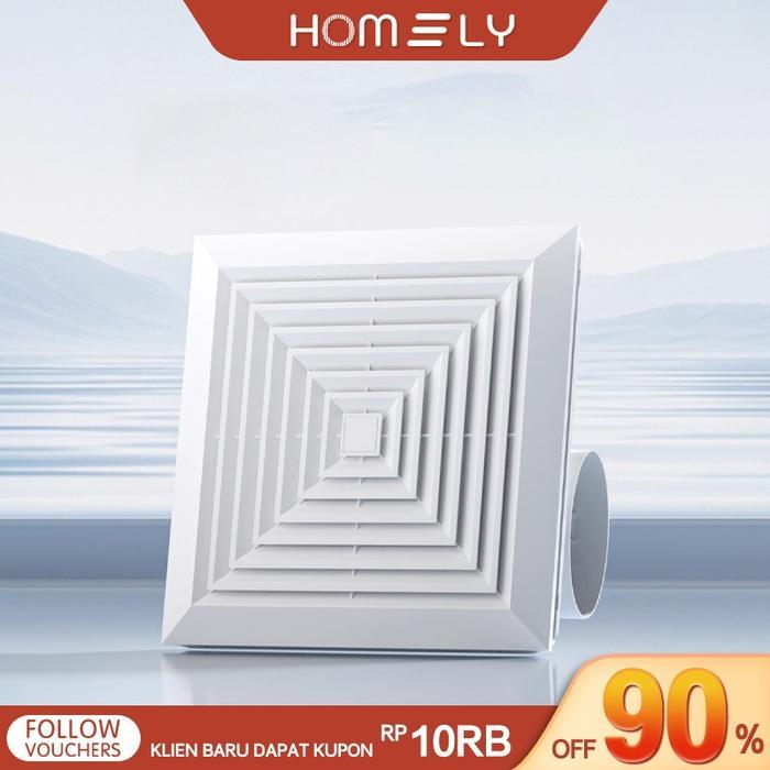 Ducting Exhaust Fan Plafon Kipas Angin Blower Atap 10 Inch Dinding Tanpatutup/Kipas Angin Ventilasi