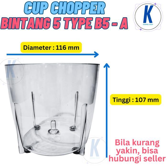 "New" Mangkok Cup Blender Kapsul Bintang 5 Bintang 6 Mangkuk Blender