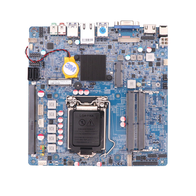 Terbaru Intel H110 chipset Intel 6/7/8/9 generation processors LGA1151 Mini ITX Motherboard with 2DD