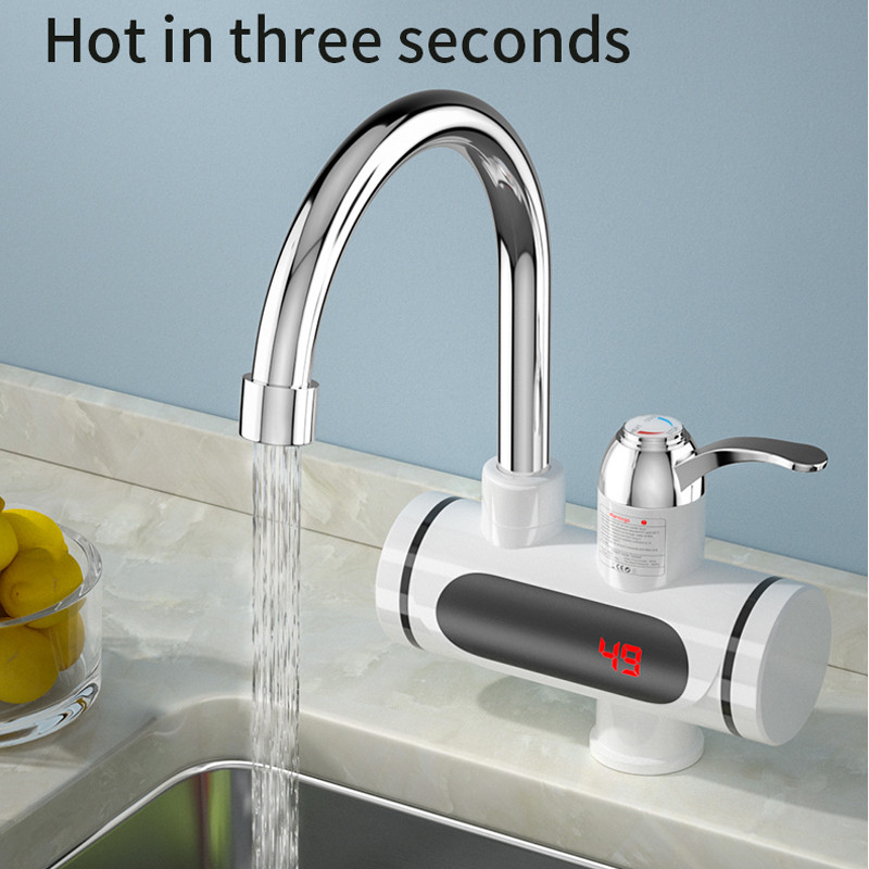 Electric Faucet 3000W Electric Water Heater Kitchen Faucet Instant Hot Water Heater Hot Cold Water
