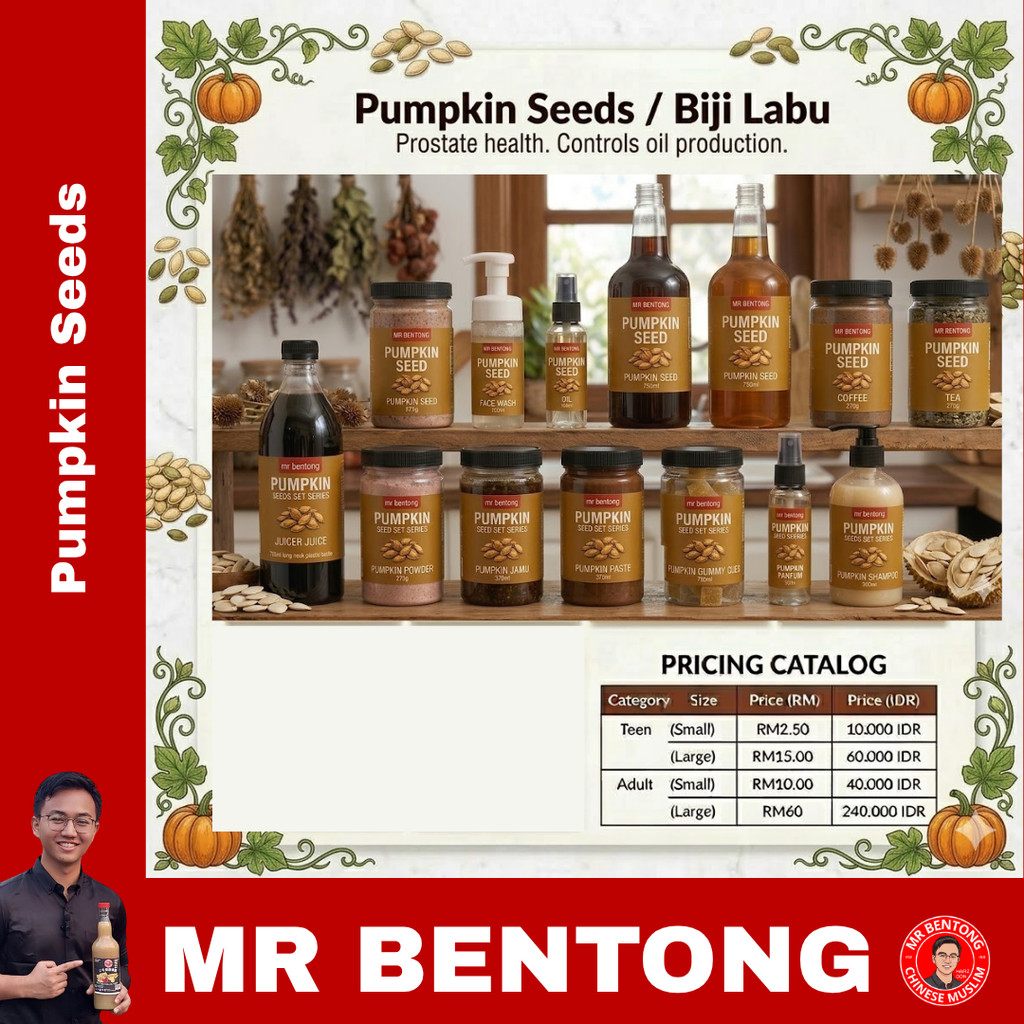 91. Pumpkin Seeds / Biji Labu - Mr Bentong - Juice (Small/Kecil Size)