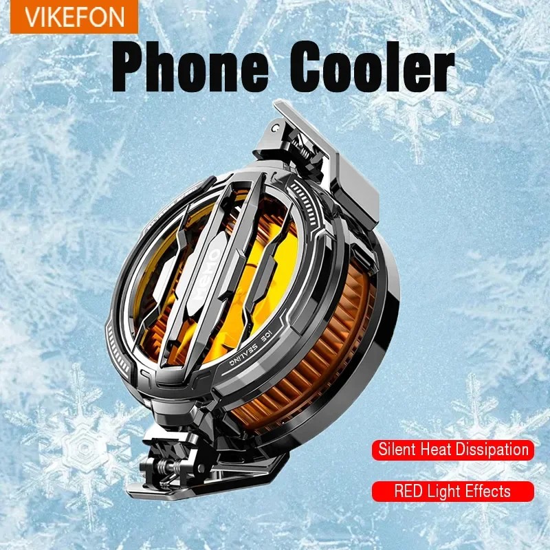 Mobile Phone Cooler Universal Magnetic Cooling Fan Case Radiator For iPhone 15 Pro Max Xiaomi 14