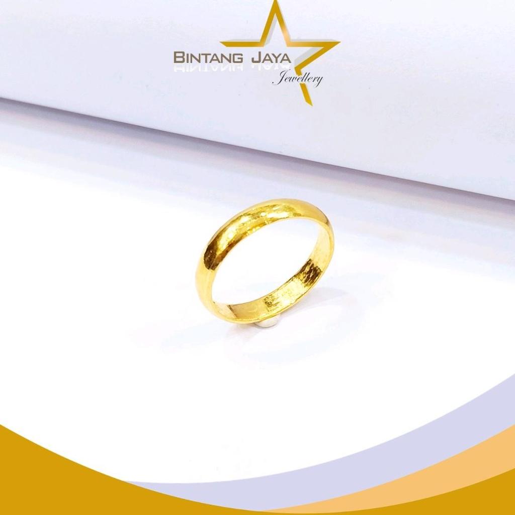 Cincin Emas Belah Rotan TA 0.21 - Kadar LM99 - Berat 4gr - Size 14 - Kualitas emas murni terbaik (LJ