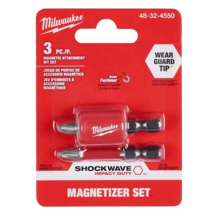 MILWAUKEE 48-32-4550 IMPACT DUTY MAGNETIC PH2 BIT SET ORIGINAL mata obeng magnet