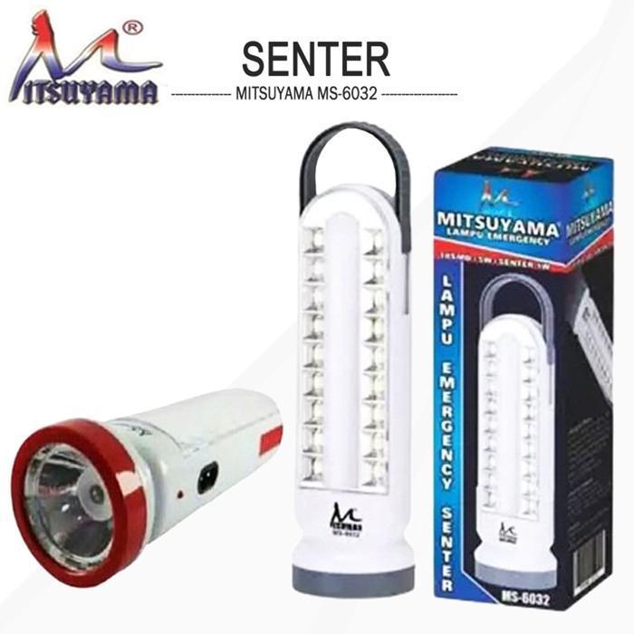 Philips - Lampu Emergency 18 Led + 5 Watt + Senter 1 Watt Mitsuyama Ms-6032