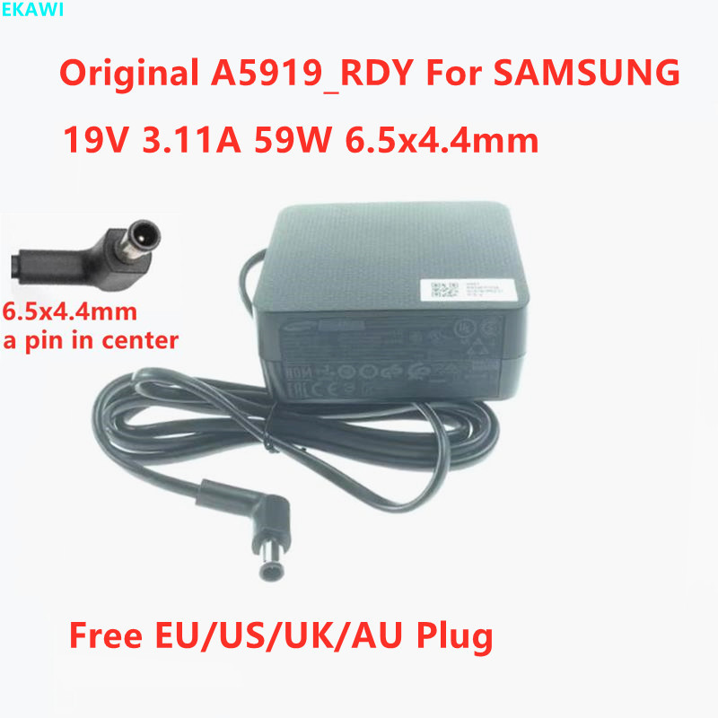 Original A5919_RDY 19V 3.11A 59W BN44-01014A A5919-RDY AC/DC Adapter For SAMSUNG C34G55TWWC Monitor