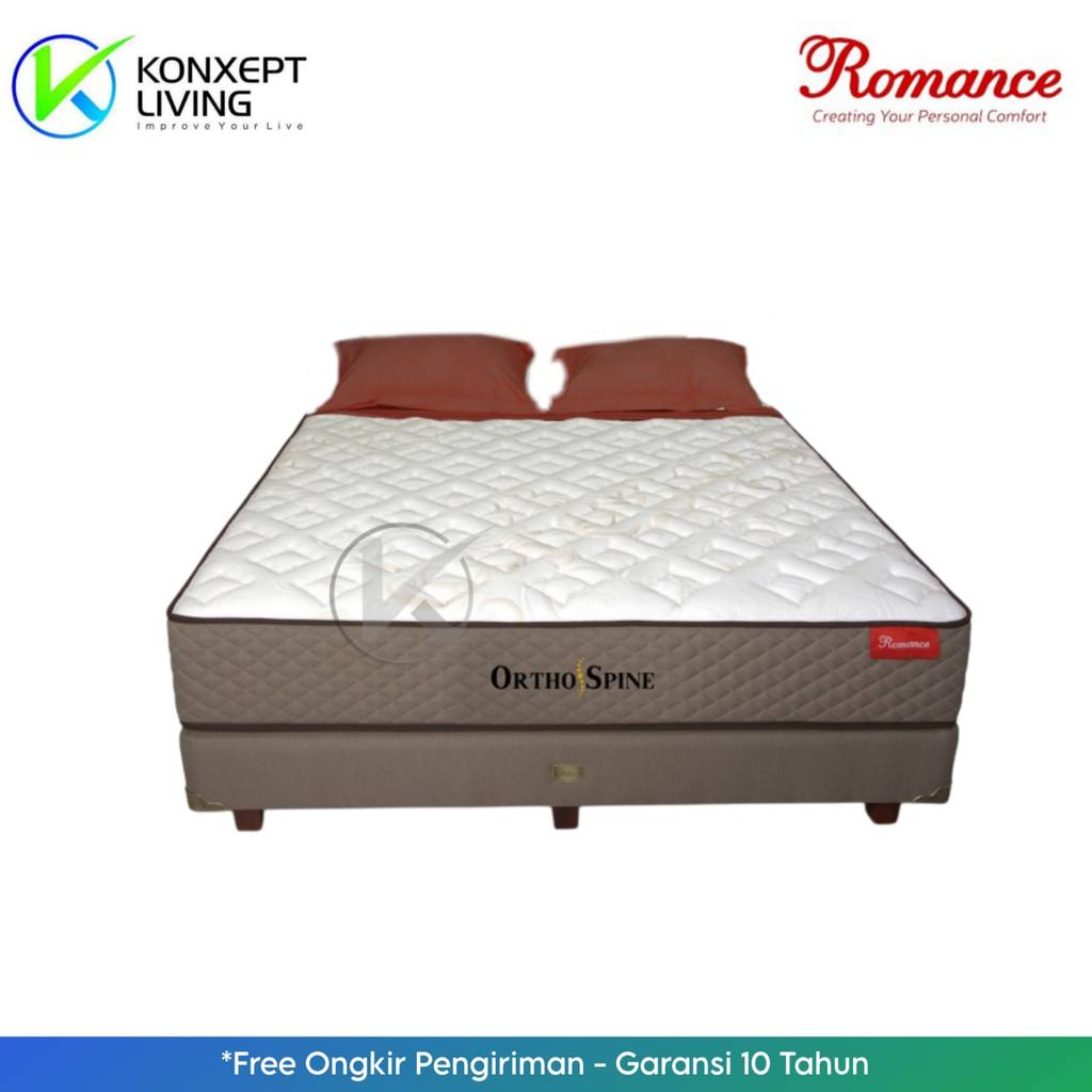 Romance Springbed Ortho Spine Ukuran 100x200 Fullset Tanpa Sandaran
