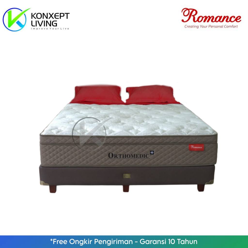 Romance Springbed Orthomedic Plus Ukuran 120x200 Fullset Tanpa Sandaran